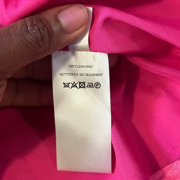 NWT Maeve by Anthropologie Pink Bow-Tie Satin Mini Dress Women’s size US 4 - Picture 15 of 16